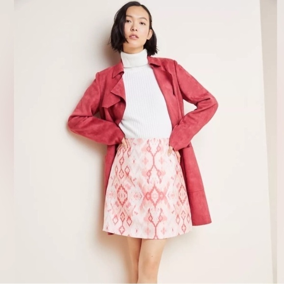 Hutch Dresses & Skirts - Anthropologie Hutch Kasi Jacquard Pink Geometric Mini Skirt Size 2